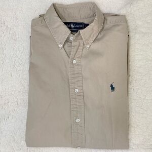 Ralph Lauren Polo Button-Down Shirt with Navy Pony LARGE MENS
